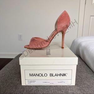NWB Manolo Blahnik Dusty Pink D’Orsay Pumps